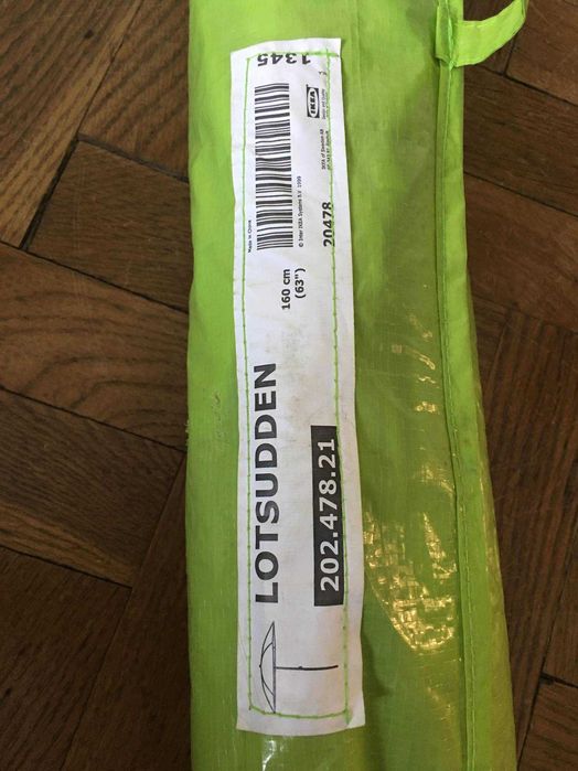 Parasol XXL 190 cm plażowy ogrodowy na balkon taras plażę IKEA WYSYŁKA