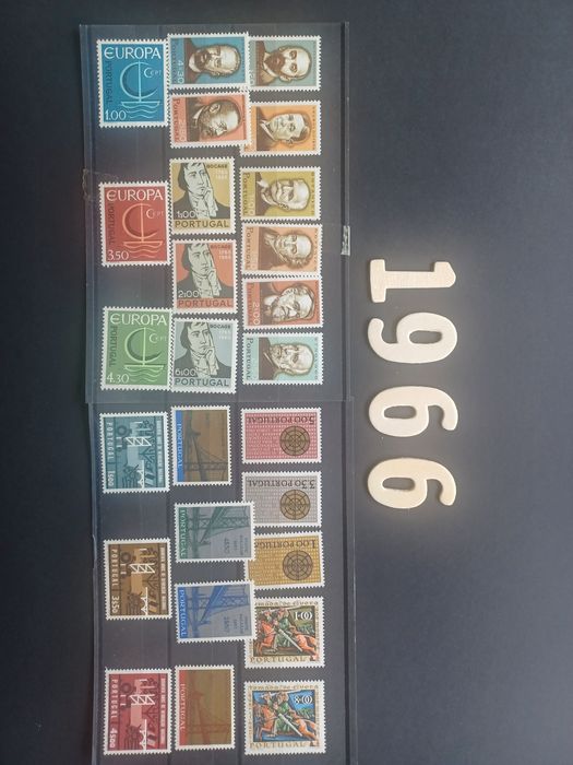 Filatelia - Selos Portugal década 60 - Anos MNH completos