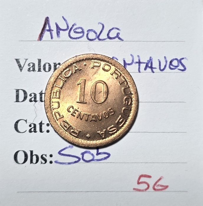 10 centavos 1949 Angola
