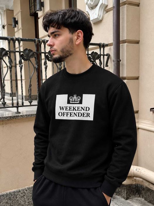 Черный Свитшот WEEKEND OFFENDER Leo Gregory