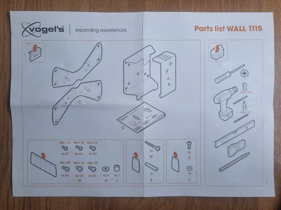 Suporte TV de parede VOGEL's wall 1115