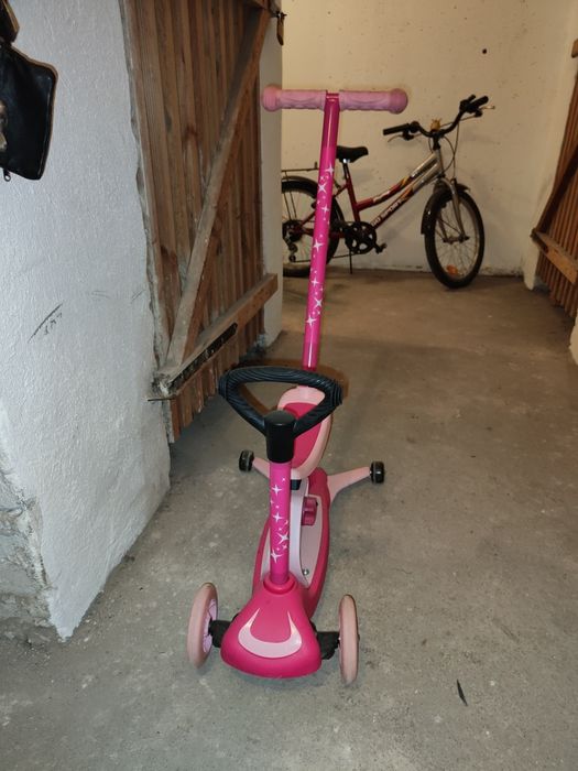 Hulajnoga dla dzieci 4w1 różowa