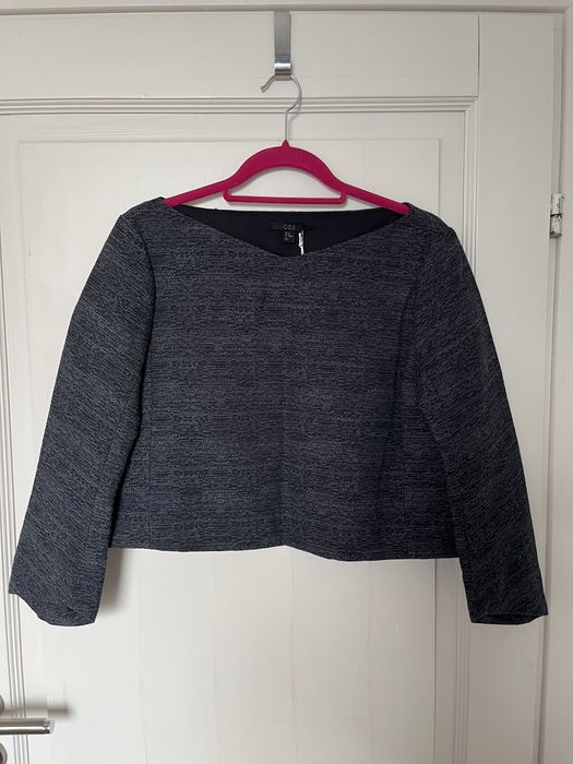 COS bluzka/żakiet grafitowy/szary melanż nowa rozmiar 40