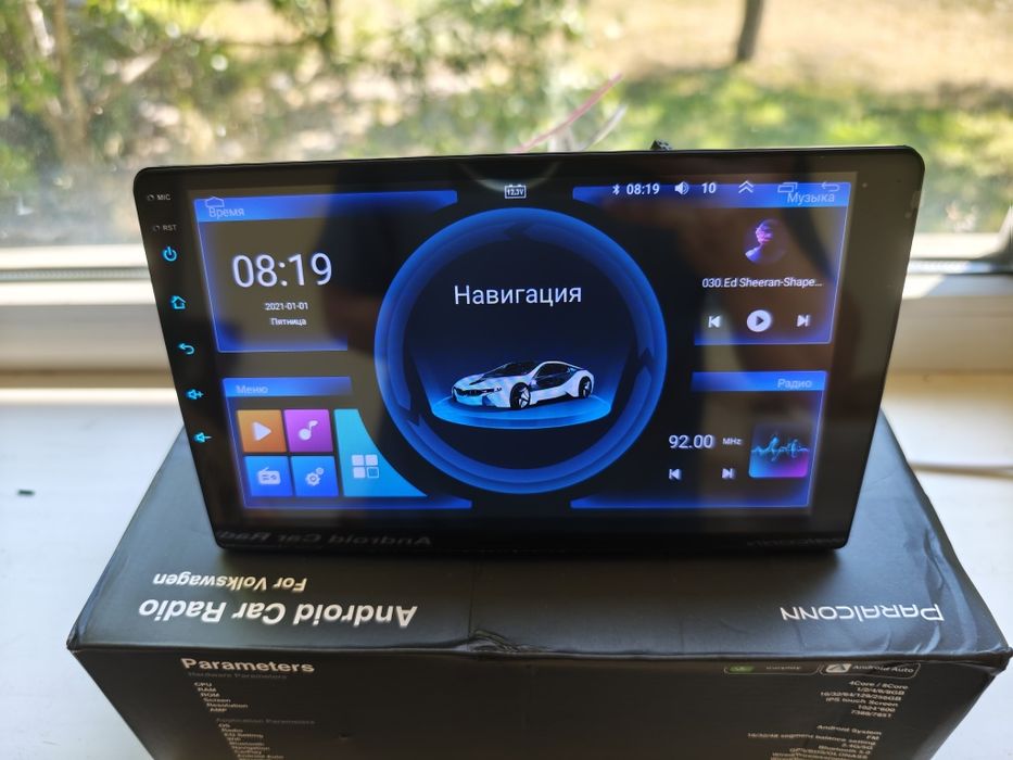 Магнитола 1Din 4/64GB 8 Ядер с Carplay Android Auto