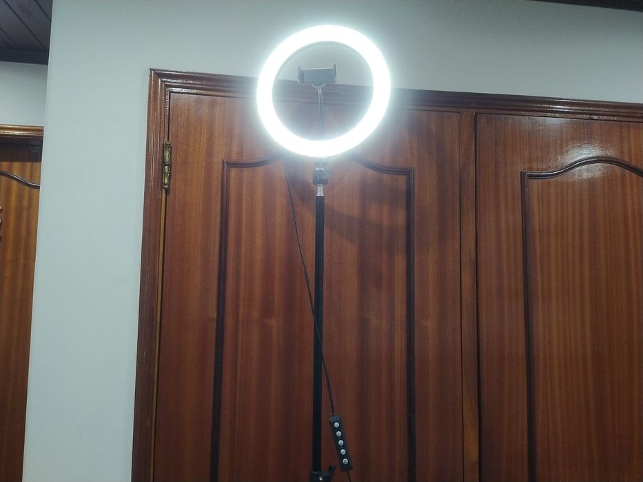 Ring light tripé led luz circular estúdio casa quarto apartamento vivenda carro cozinha escritório gabinete sala