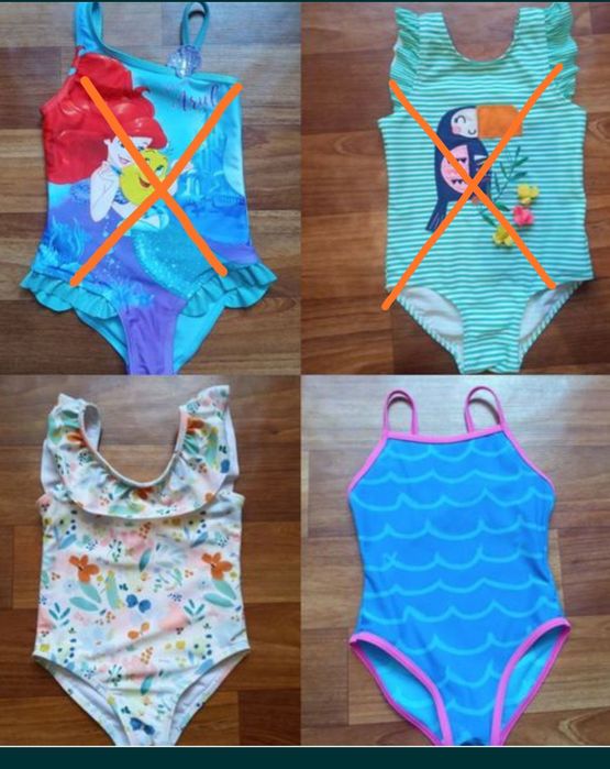 Купальник  купальники для дівчинки 3 4 роки для басейну 98 104