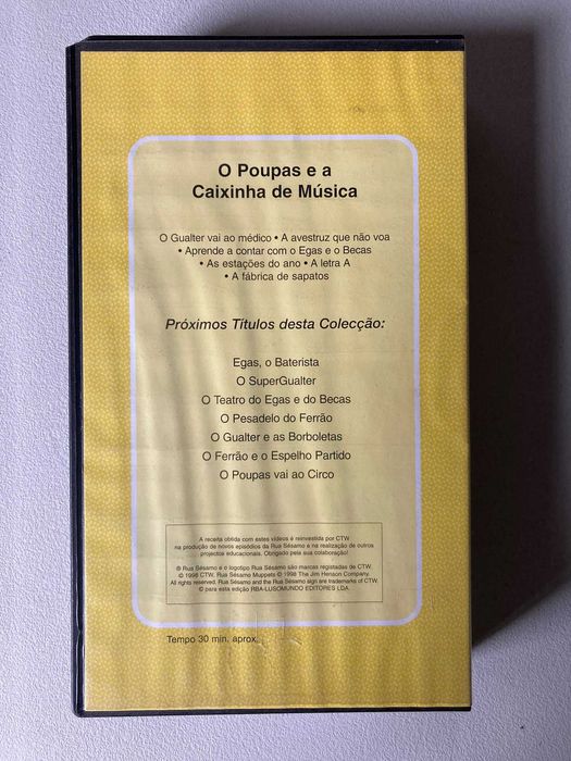 [VHS] Rua Sésamo: O Poupas e a Caixinha de Música (não testado)