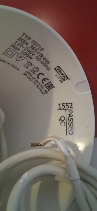 Candeeiro IKEA 365+ BRASA
