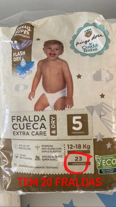 Fraldas tamanho 5 + Resguardos