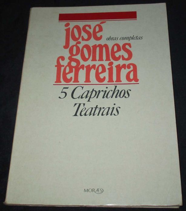 Livro 5 Caprichos Teatrais José Gomes Ferreira 1ª edição 1978