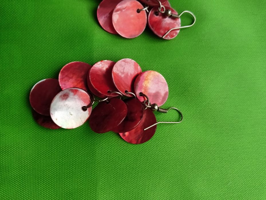 Kolczyki czerwone Vintage
