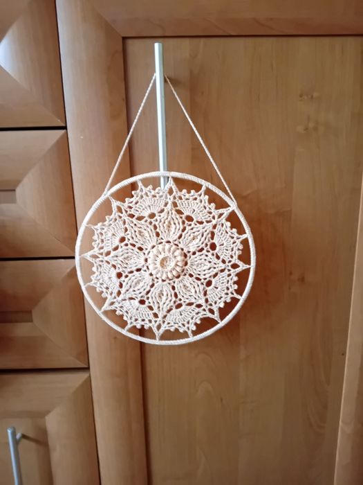 Mandala,zawieszka na szydełku
