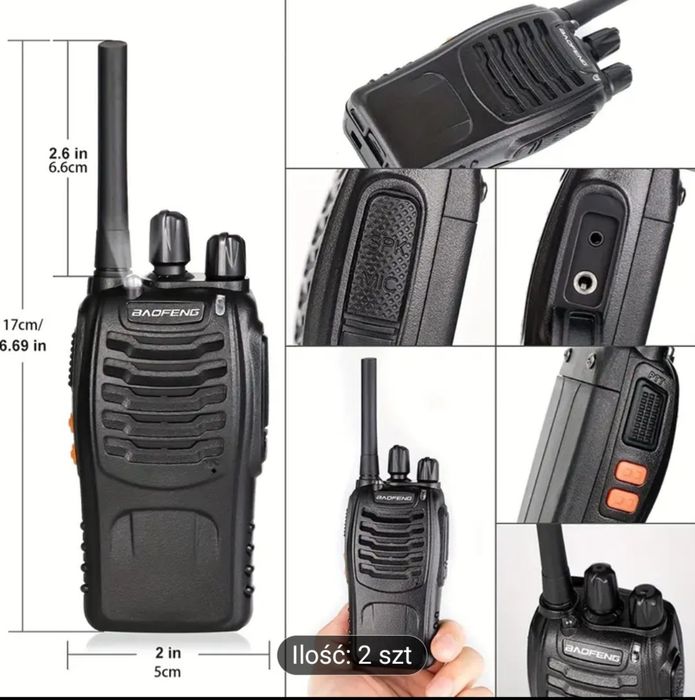 Krotkofalowki 2 sztuki