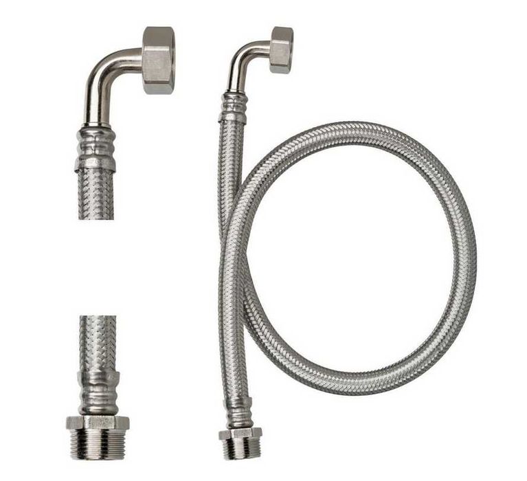 Wężyk elastyczny w oplocie zasilający 80 cm GZ 3/4" x GW 3/4"