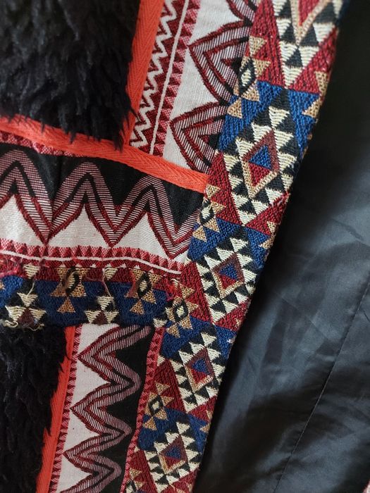 Hailys wzorzysty kardigan płaszczyk futerko baranek zara aztec