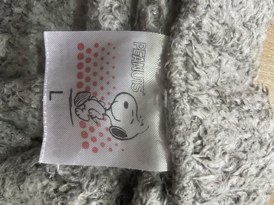 C&A Peanuts rozm L szare spodnie ciele dresowe piżama kudłate Vintage