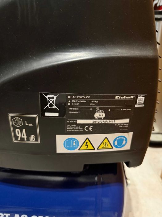 Compressor de Ar Einhell (24l)