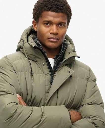 Зимова чоловіча куртка Superdry Sports Puffer Mid Jacket  Olive
