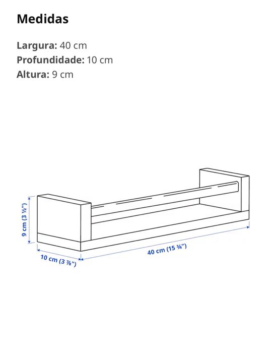 Estante prateleira para quarto ou cozinha