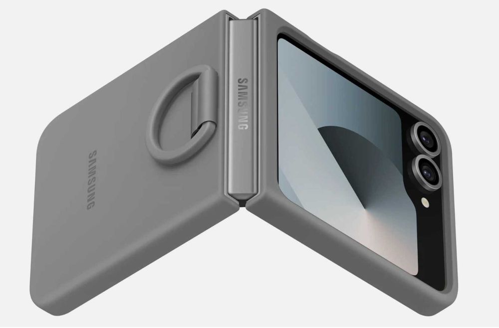 Оригинальный чехол Samsung Z Flip 6 Silicone Case with Ring SM-F741b