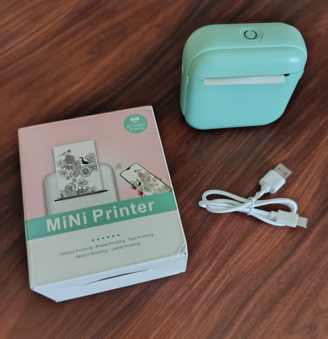 Mini impressora térmica portátil