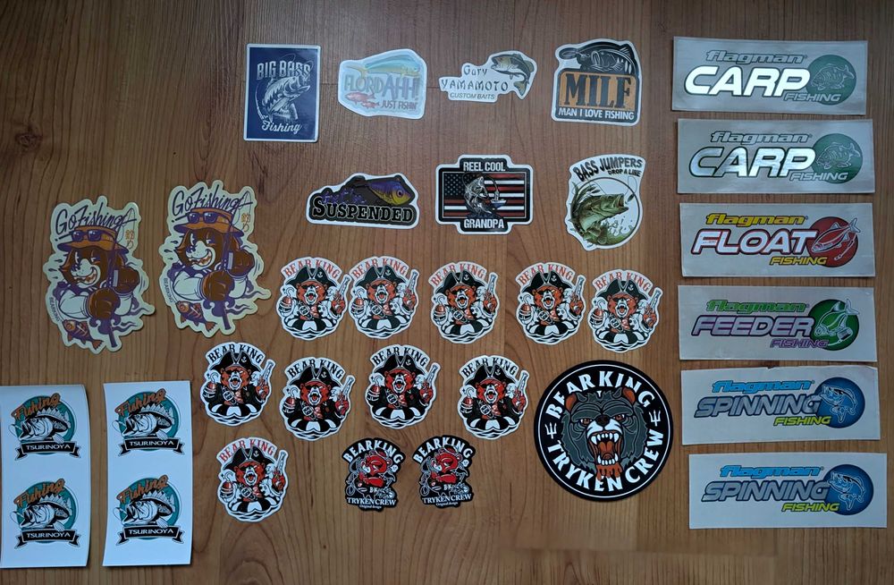 Наклейки рыбалка