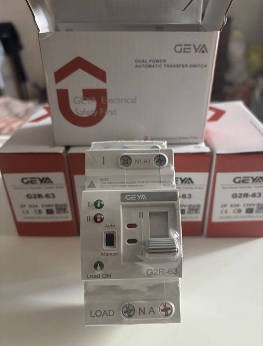 В наличии! Geya 63 2p, автомат резервного ввода, авр гейа, avr автомат