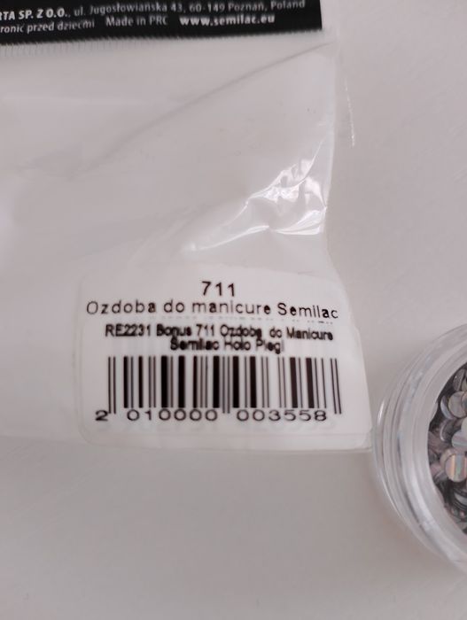 ozdoba do manicure marki Semilac model 711 Holo Piegi