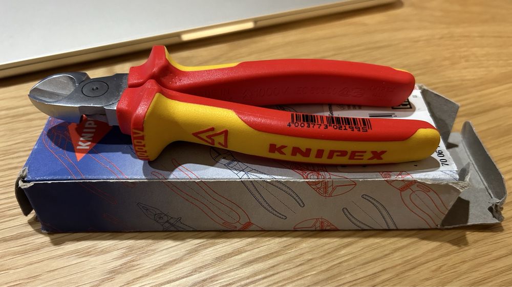 KNIPEX Szczypce tnące boczne NOWE izolowane 1000V