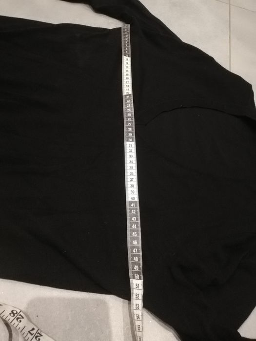 R. XL Zara czarny sweterek kardigan męski dekold w serek