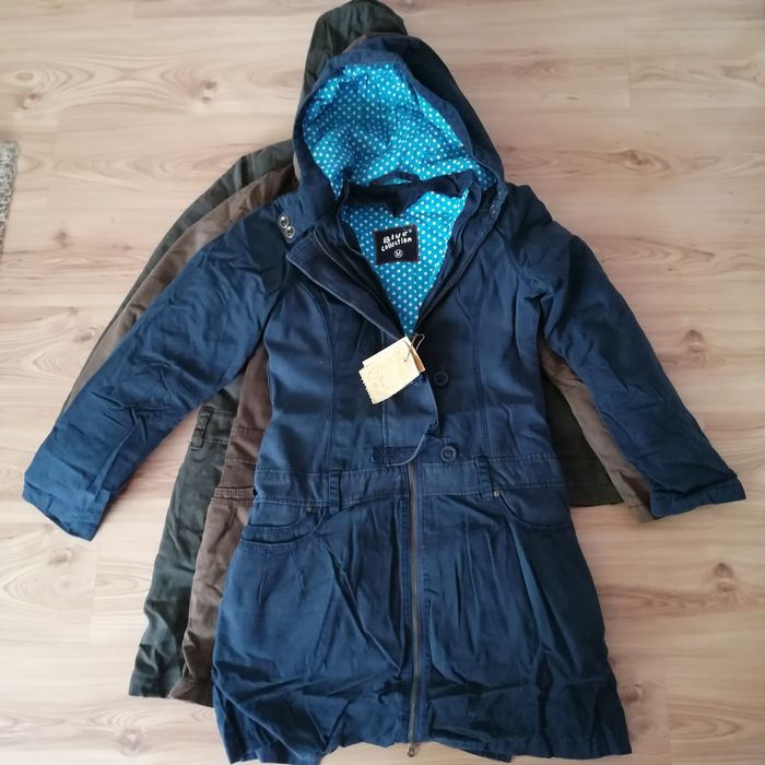 Parka zima wiosna odpinane ocieplenie z kapturem firma Blue Collection