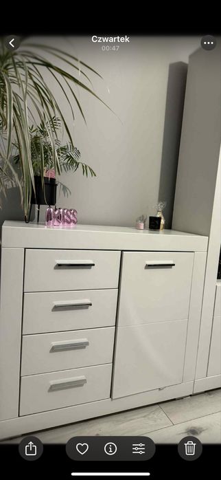Komoda biała SNOW