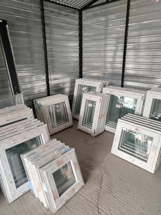 Okna pcv białe nowe, różne wymiary