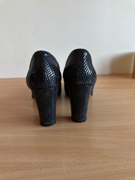 Eleganckie buty damskie SAGAN skóra jaszczurki