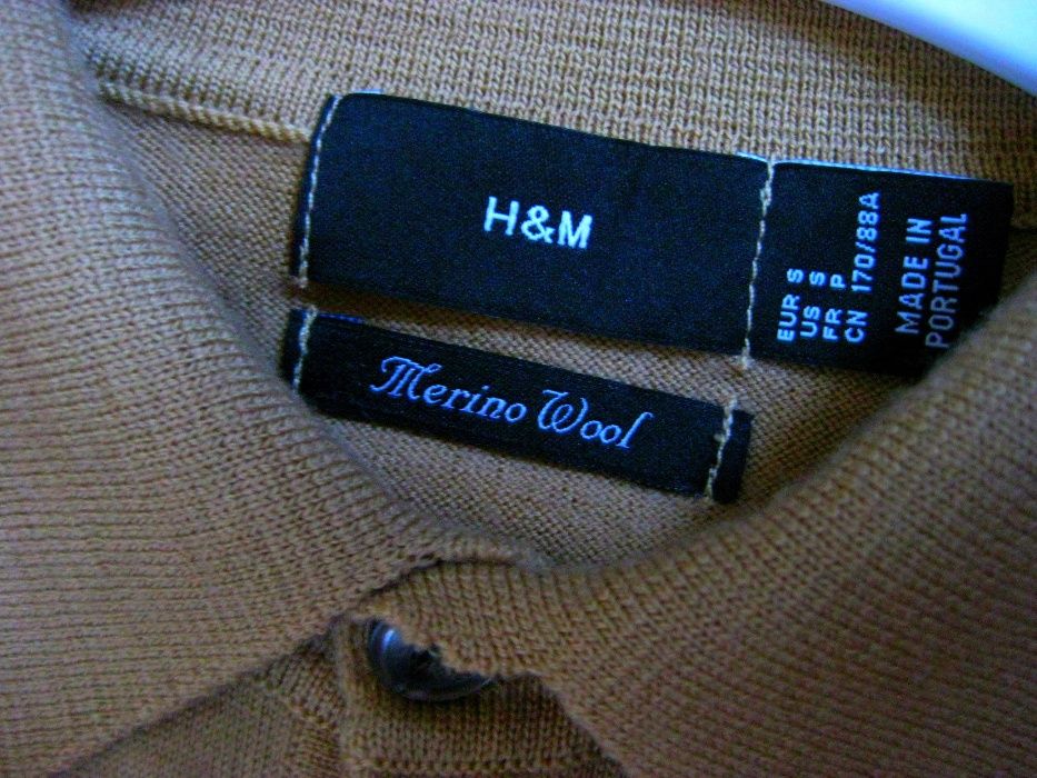 кофта джемпер свитер шерстяной из шерсти 100% шерсть H&M 46-48рр