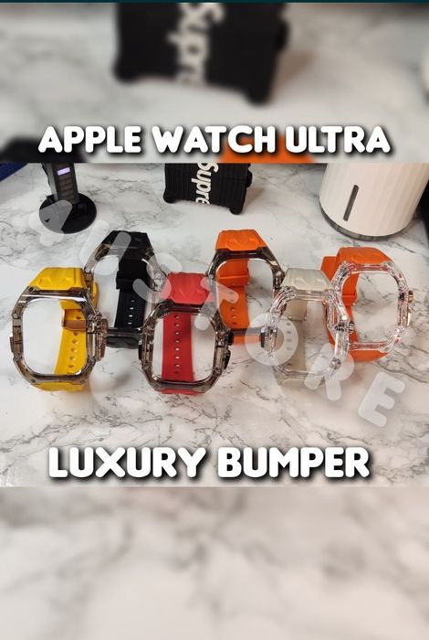 Ремешок бампер Luxury на Apple Watch Ultra 49 ремінець кейс браслет