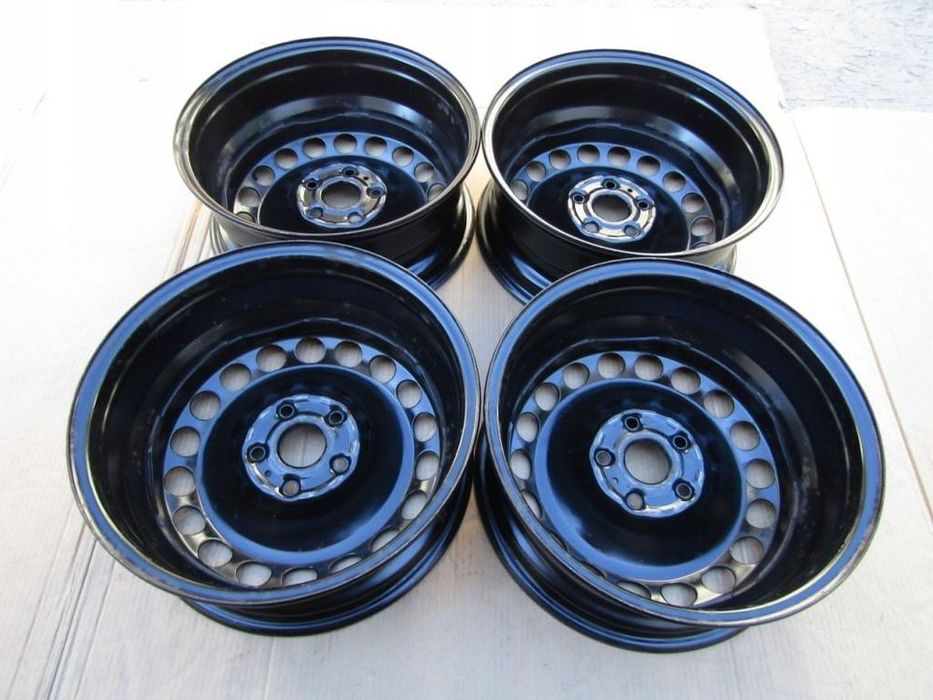 4x felgi stalowe 16 vw passat b5 b6 b7 b8 b9 golf V VI VII caddy eos jetta touran 6,5 j 5x112 ET41 piasta 57,1 mm