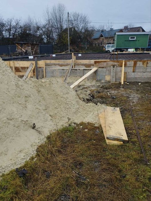 Заливка фундаменту, бетонні роботи під ключ, фундамент