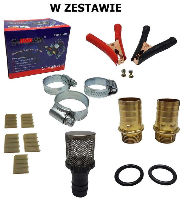 POMPA do paliwa oleju mini CPN 12V diesel + wąż 4m