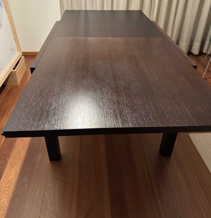 mesa de madeira 90X90 extensivel