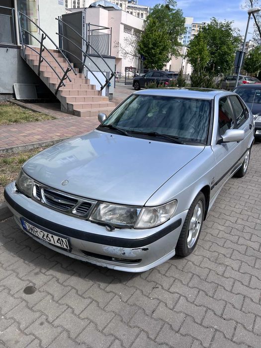 Saab 9-3 2.0t LPG 2001 Manual Skóra Klima Hatchback Uszkodzony