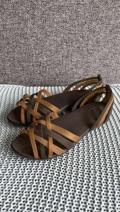 Crocs sandały huarache flat brązowe W6 36/37