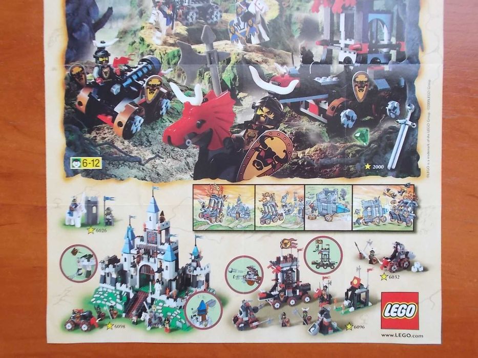 LEGO katalog 2000 mały Knights Kingdom używany