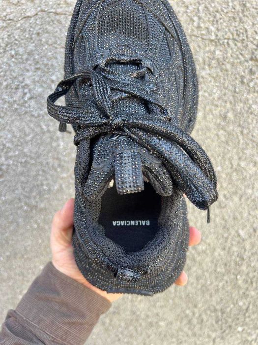 !SALE! Balenciaga 3XL Swarovski Triple Black 36 37 38 39 40 41 42