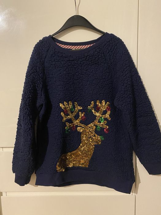 Merry Christmas, Bluza polarowa, ciepła świąteczna / zimowa 9/11 l