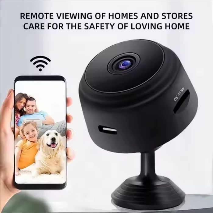 Mini kamera wifi hd szpiegowska podgląd telefon A9 detekcja ruchu