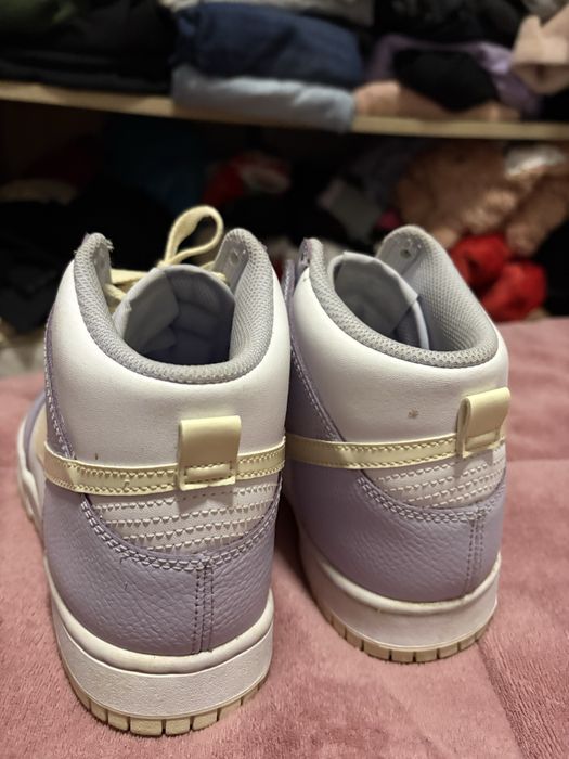 Ténis Nike Dunk High "Oxygen Purple" e Spray Crep Protect