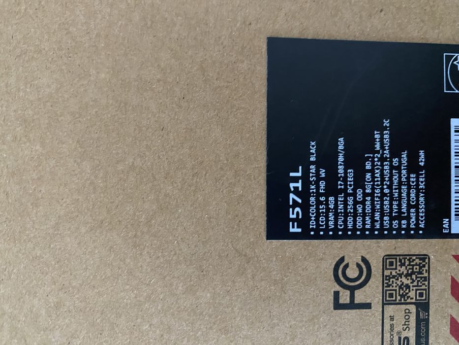 Portátil Asus VivoBook Ram 8G intel I7