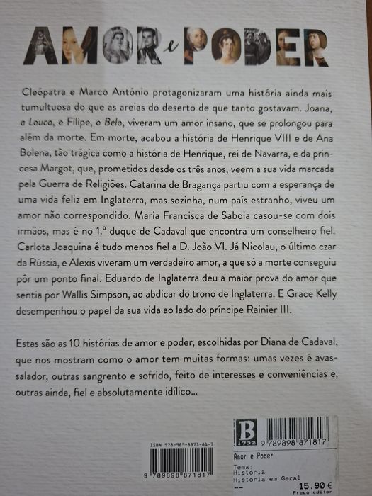 Amor e Poder de Cleópatra a Grace Kelly 10 Grandes Histórias de Amor