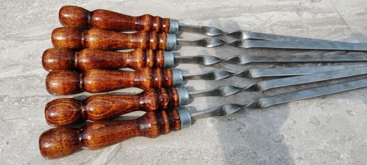 Шампури  75см з деревянною ручкою. Ручна робота